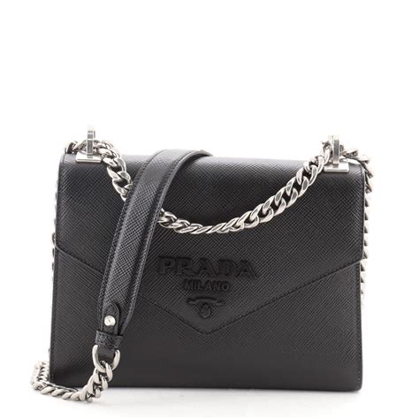 prada monochrome shoulder bag